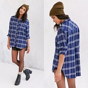 🚫🚫SOLD ON MERC🚫🚫BDG blue flannel